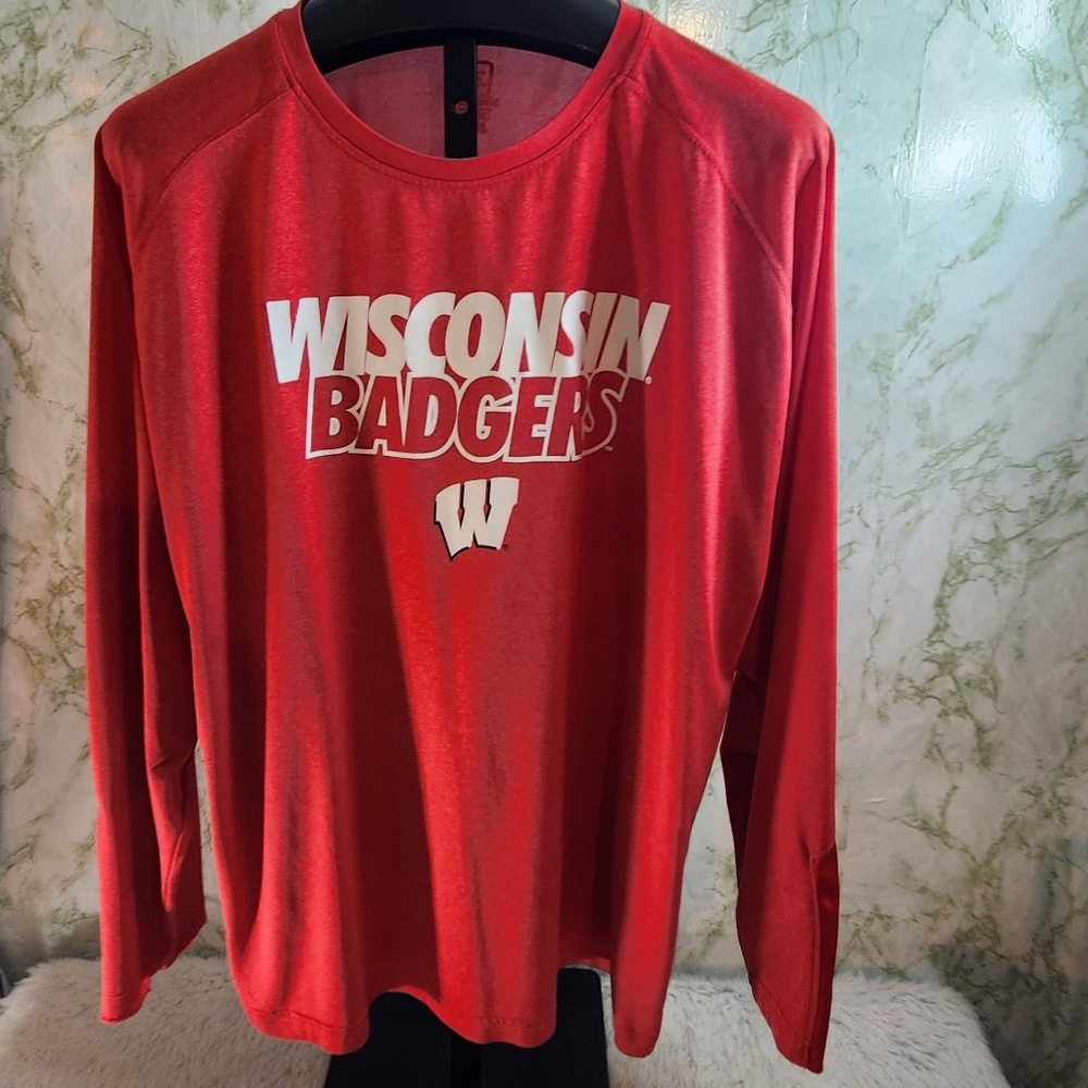 Wisconsin Badgers Polyester Long Sleeve Tee
